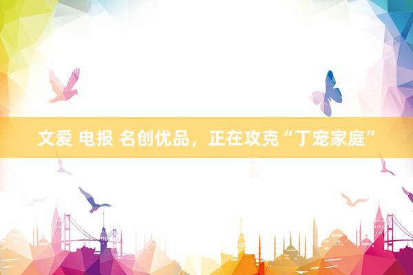 文爱 电报 名创优品，正在攻克“丁宠家庭”