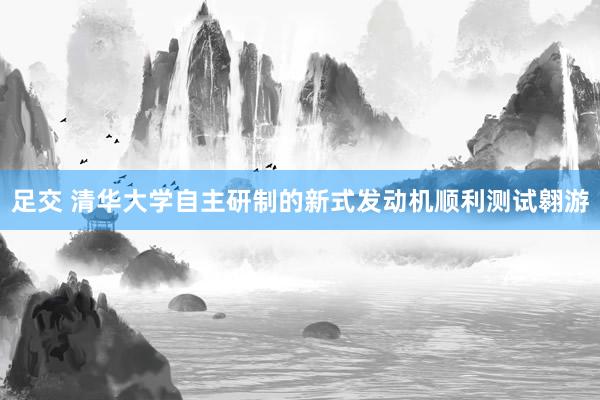 足交 清华大学自主研制的新式发动机顺利测试翱游